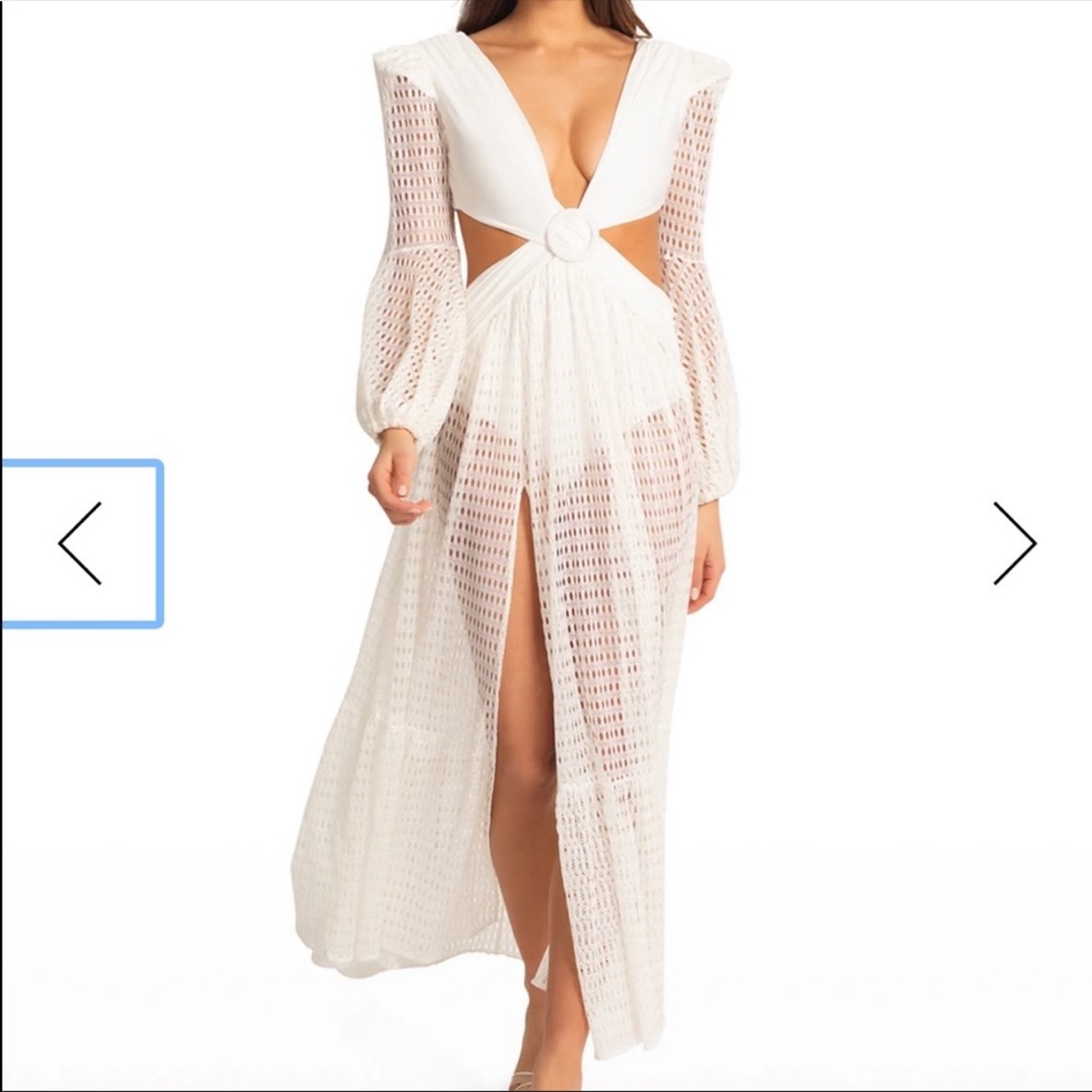 PatBO X REVOLVE Cut Out Long Sleeve Beach Dress
